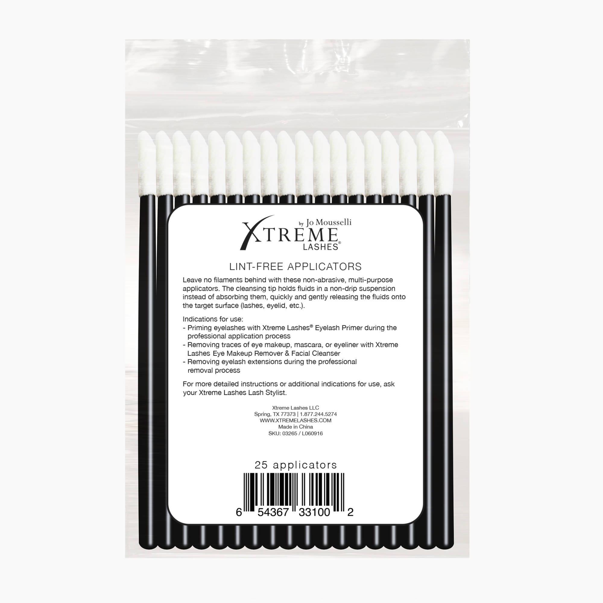 Lint Free Xtreme Applicators -puhdistustikut (25 kpl pakkaus)